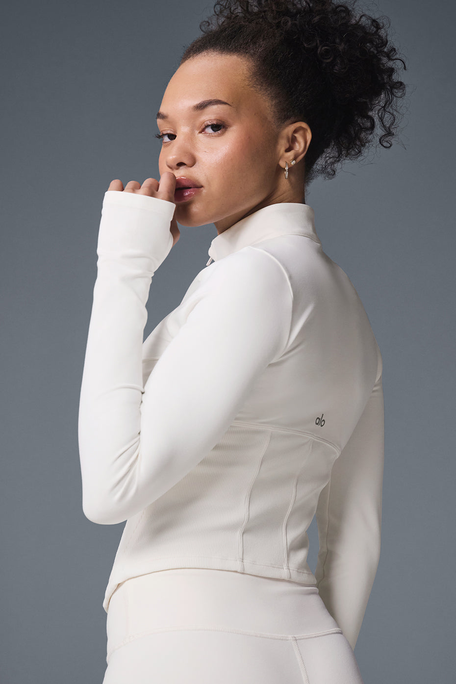 Airbrushed full zip corset jacket