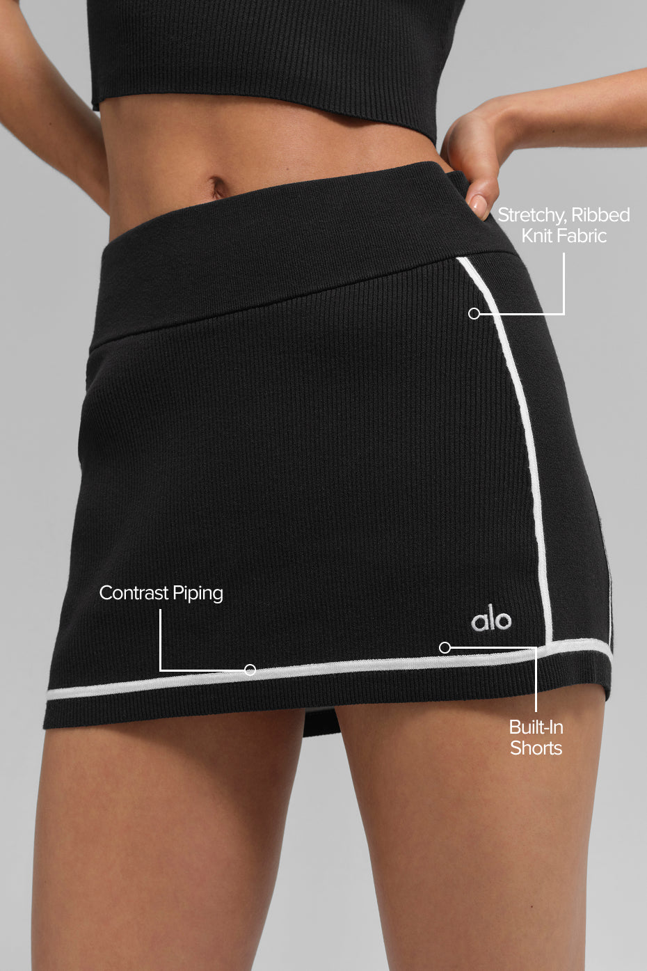 Mini skirt - Highline ribbed knit "new" "out of stock"