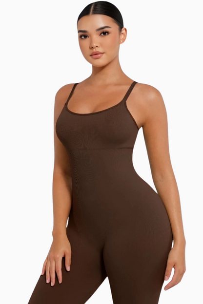 SEAMLESS DIAZ jumpsuit Black/Brown