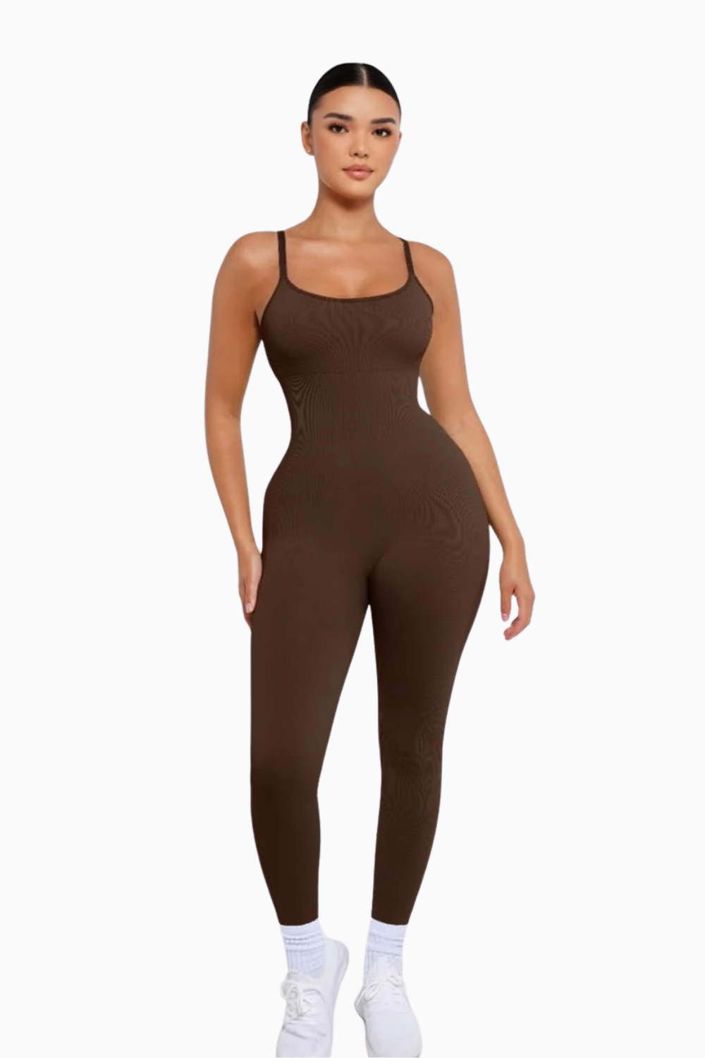 SEAMLESS DIAZ jumpsuit Black/Brown