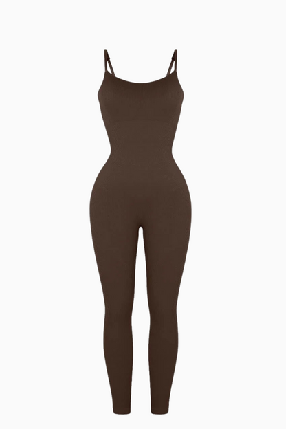 SEAMLESS DIAZ jumpsuit Black/Brown