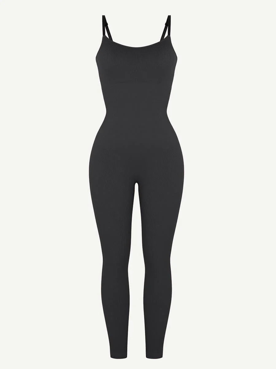 SEAMLESS DIAZ jumpsuit Black/Brown