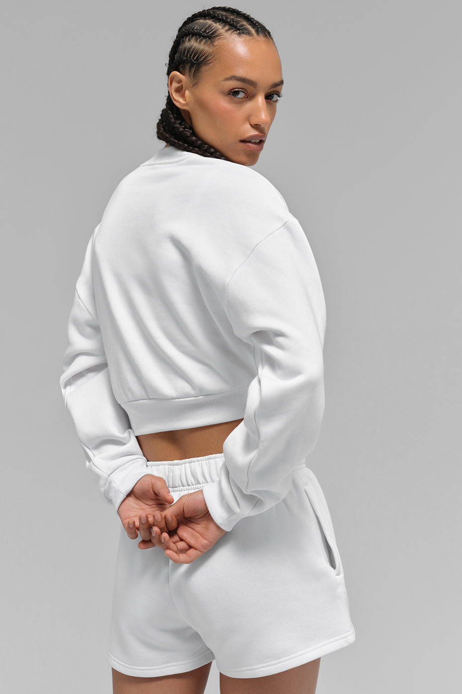 Accolade Best Seller Cropped Crew Neck Sweater