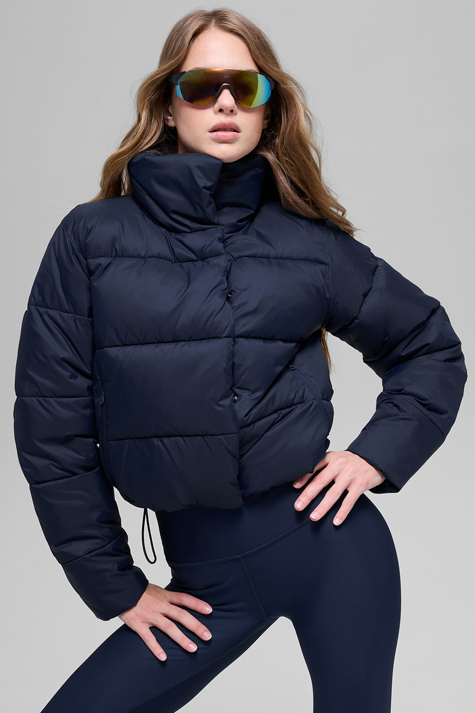 Gold Rush Puffer - Navy