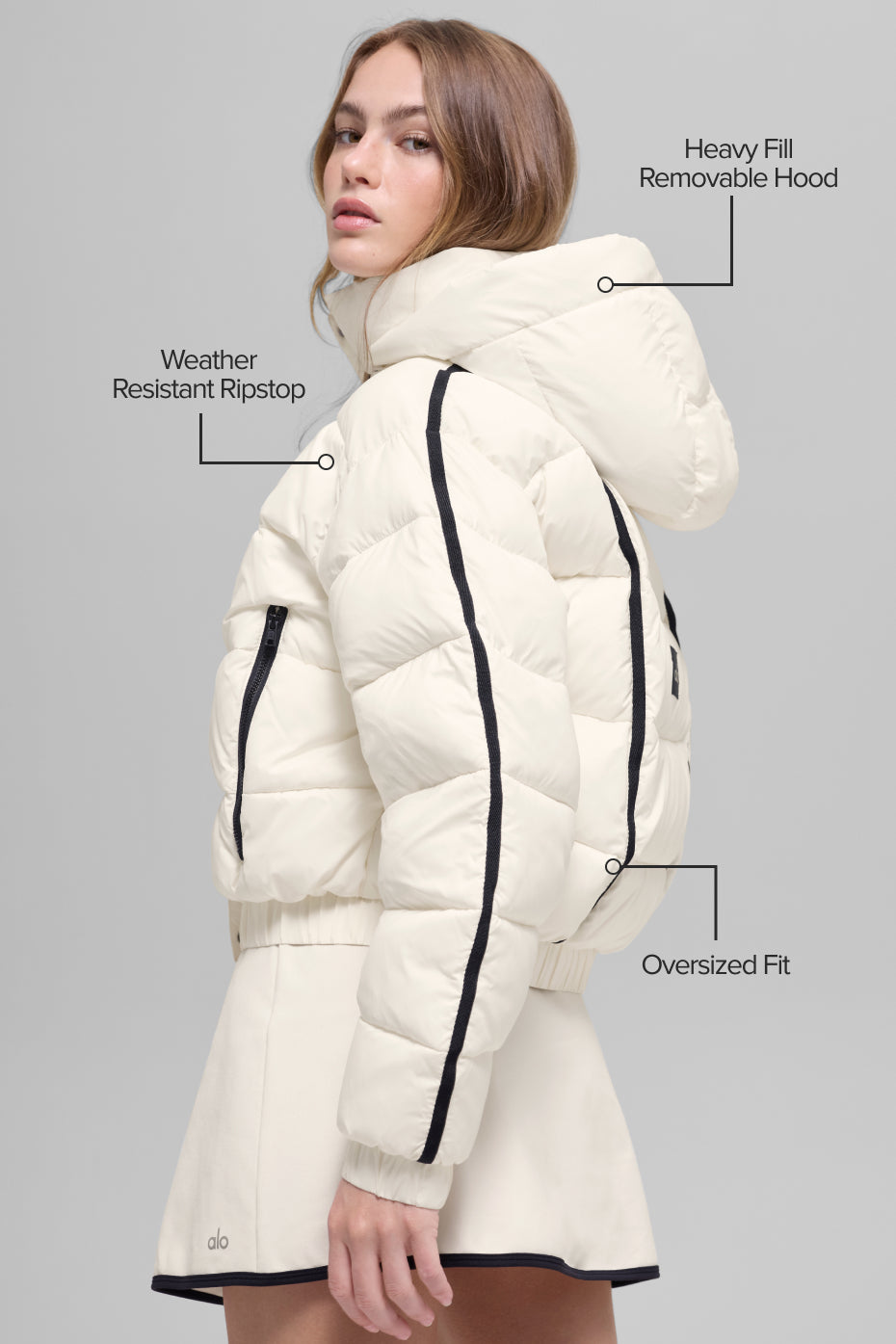 Aspen Love Puffer Jacket - Ivory