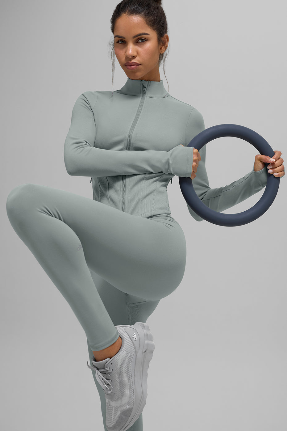 Airbrushed full zip corset jacket