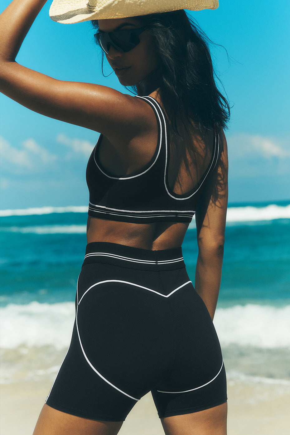 Shorts - Airbrush Heart Throb HIGH WAIST 10cm