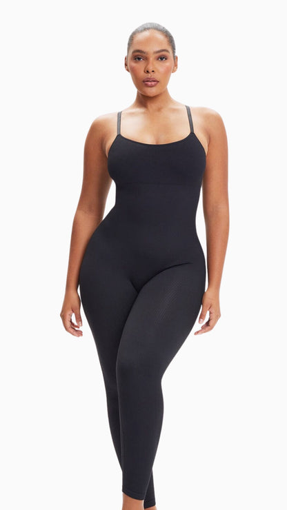 SEAMLESS DIAZ jumpsuit Black/Brown